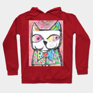 The crazy cat tribute to Romero Britto Hoodie